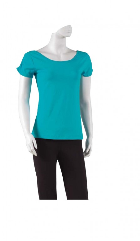 Ruched Sleeve T-Shirt